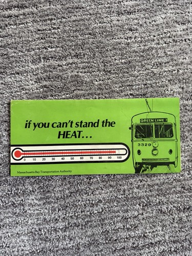 Boston mbta pcc fan card - pcc,