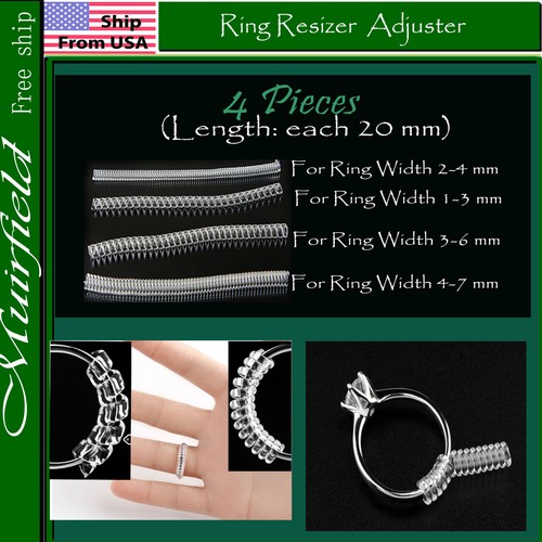Pieces ring resizer jewelry - ring,
