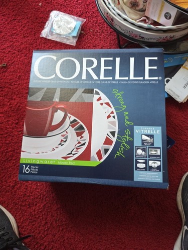 Corelle mosaic red piece - corelle,