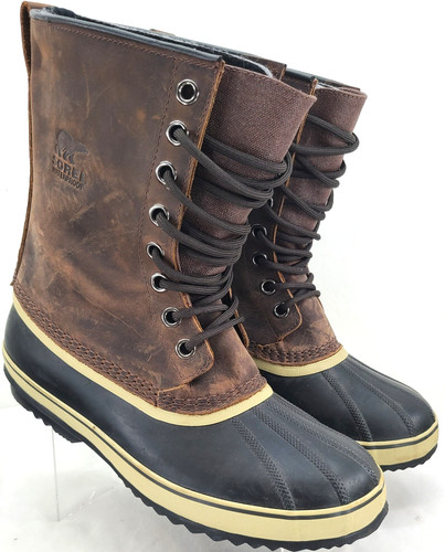 Sorel brown leather rubber - sorel,