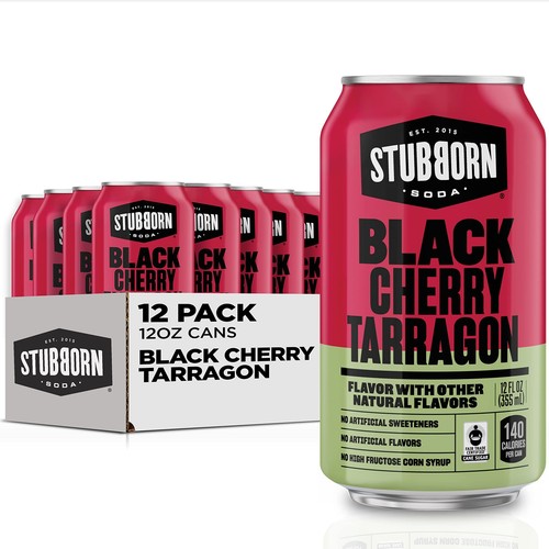 Stubborn soda black cherry - soda,