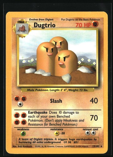 Pokemon tcg dugtrio - pokemon, 19/102