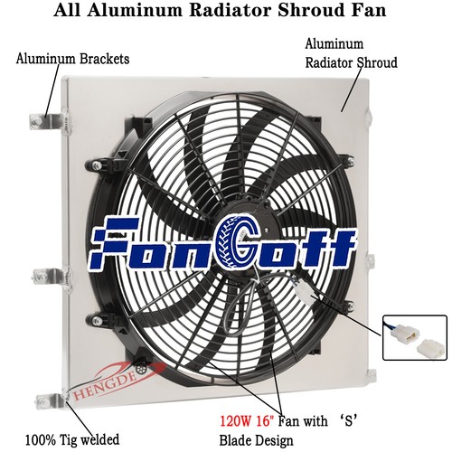 Aluminium shroud fan - aluminium, for
