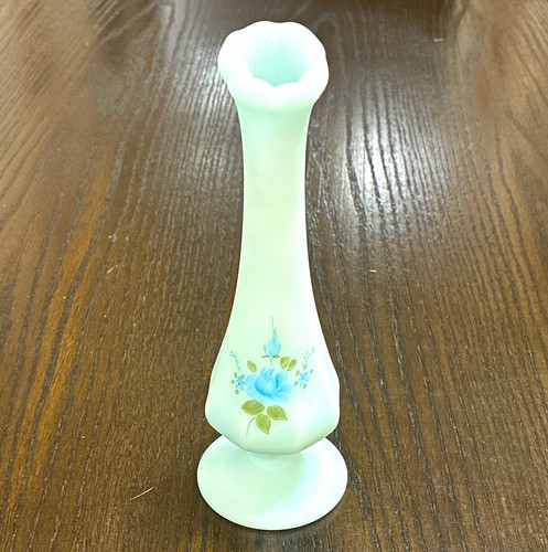 Vintage fenton blue roses - blue, on