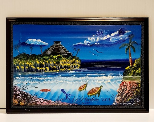Hand painted beach - painted, theme