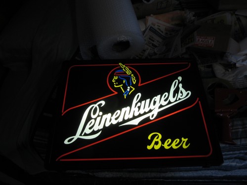 Leinenkugels beer sign pub - leinenkugels,