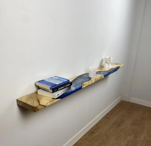 Floating wood shelves - wood,