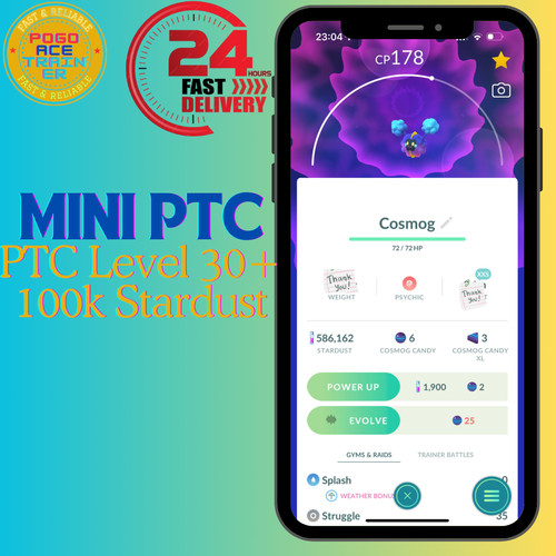 Cosmog size xxs ptc - ptc, level