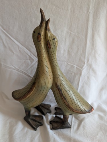 Vintage wooden geese - vintage,
