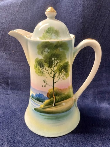 Antique hand painted - painted, porcelain