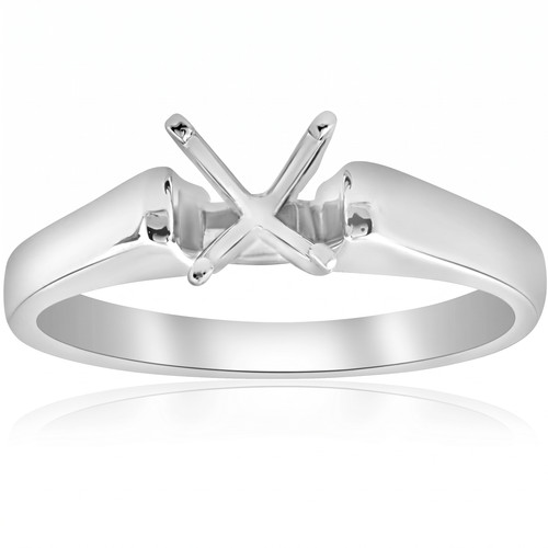 14k white gold solitaire - white,