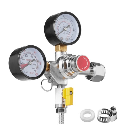 Co2 regulator dual gauge with - regulator,