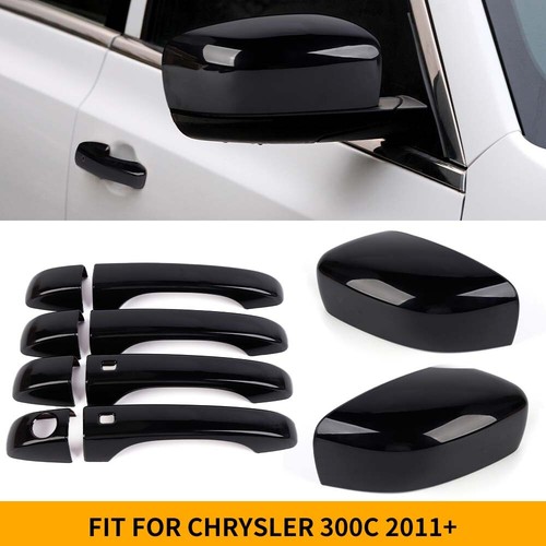 Black exterior door handle - black,
