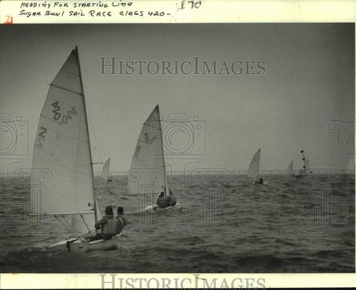 1981 press photo sailboats - 1981,