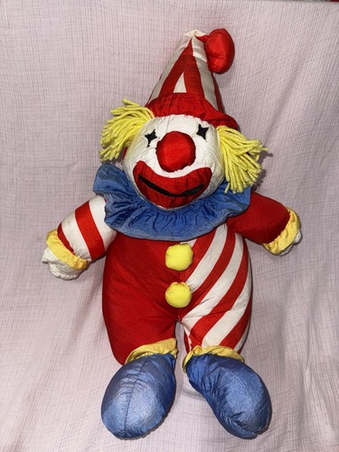 Vintage clown plush puffy - clown,