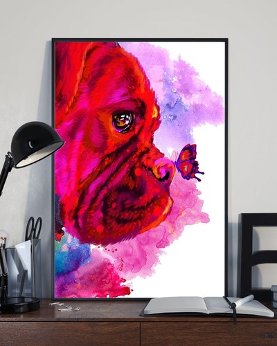 Boxer dog puppy water color - boxer,