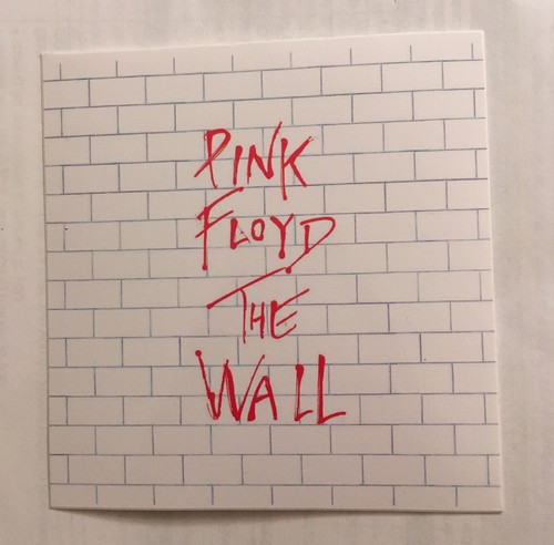 Pink floyd sticker the wall - floyd,
