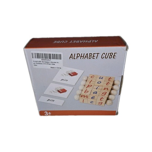 Alphabet cube montessori - alphabet,