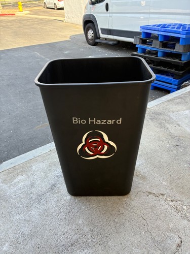 Black bio hazard - waste, for