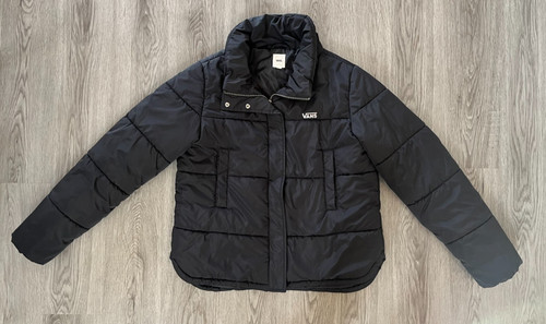 Vans black puffer quilted - vans,