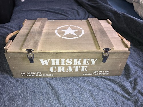Whiskey crate gift set - set, by
