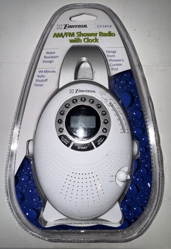 Emerson 5859 fm shower - am/fm,