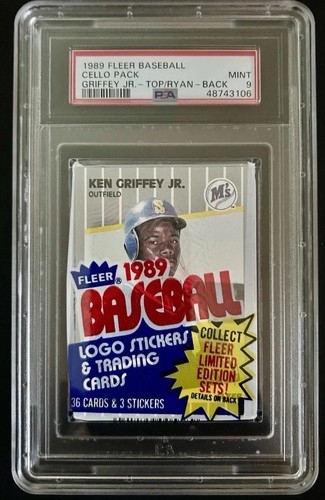 1989 fleer baseball cello - baseball, pack
