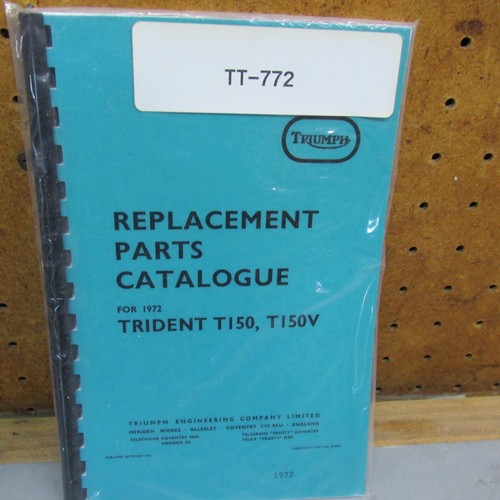 Triumph trident t150 spares - triumph,