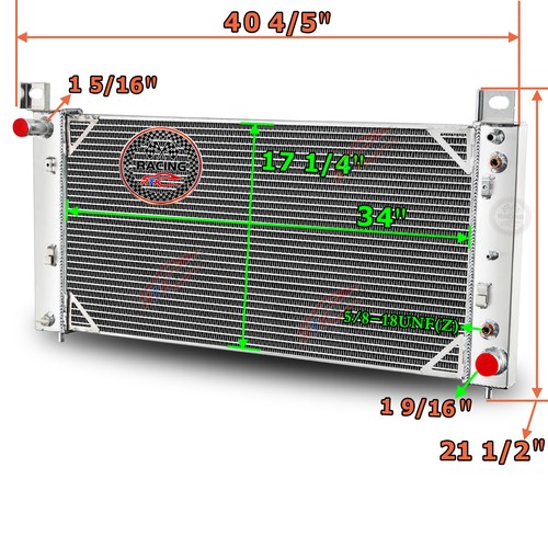 Row radiator for chevy - 34'',
