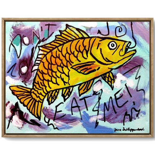 Fish fishing graffiti original - fishing,