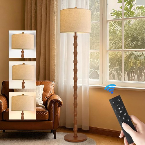 Wood floor lamp standing - floor,