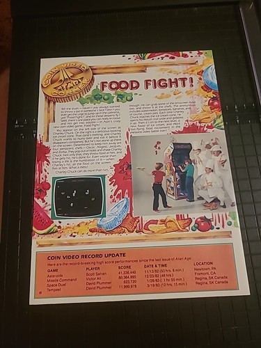 Atari food fight - food,