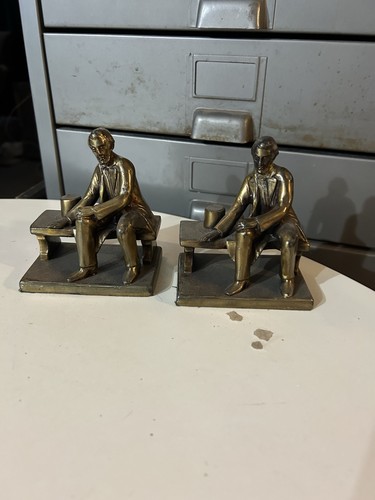 Antique brass abraham lincoln - abraham,
