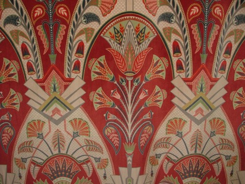 Art deco festival - garnet, red