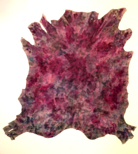 Cowhide rug leather dyed - cowhide,
