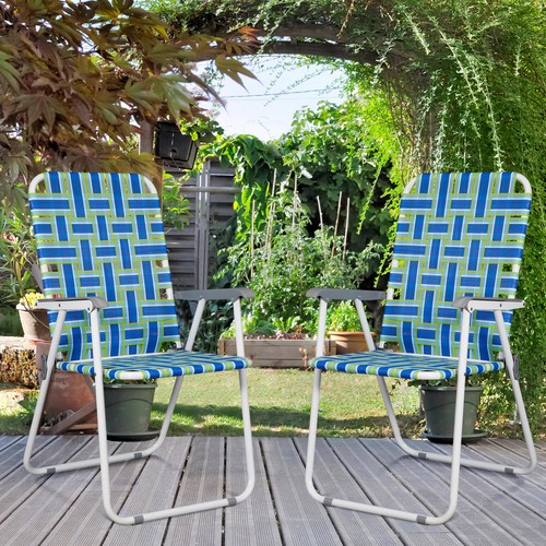 Webbed lawn chairs set 2 - lawn,