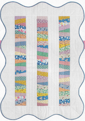 Baby scallops quilt - scallops,