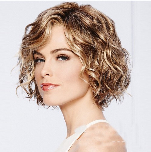 Blonde gold brown short - gold,