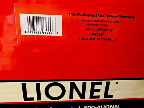 Lionel gauge milwaukee road - lionel,