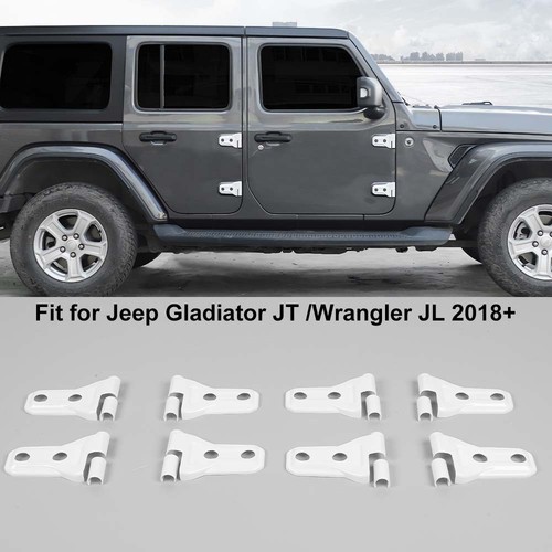 White door hinge cover - 8x,