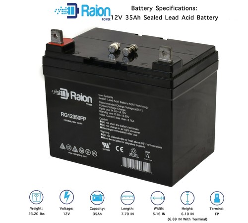 Raion power 12v 35ah - raion, lawn