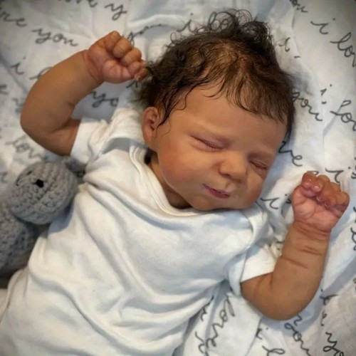 Black handmade preemie - black,