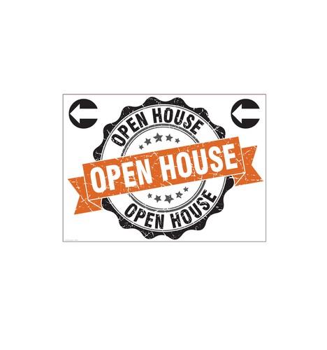 Open house yard - yard, sign