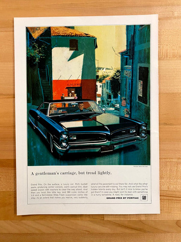 1966 vintage print - 1966, pontiac