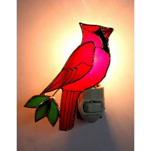 Cardinal stained glass - cardinal,
