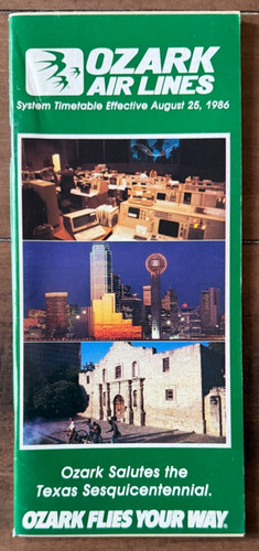 Ozark airlines 1986 - ozark,