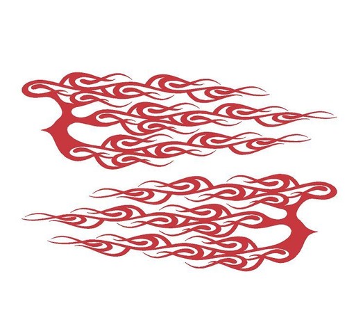 Side flames decals exf08 - flames, #exf08
