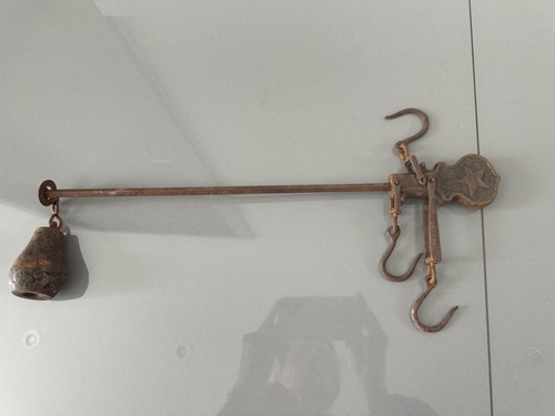 Antique cast iron farm scale - cast,