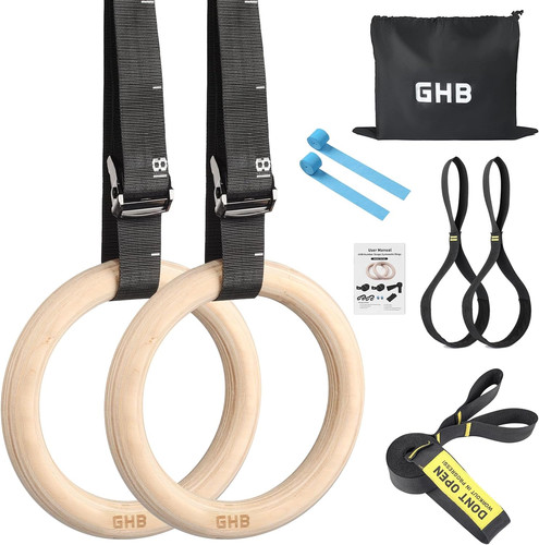 Gymnastic rings wooden gym - gymnastic,