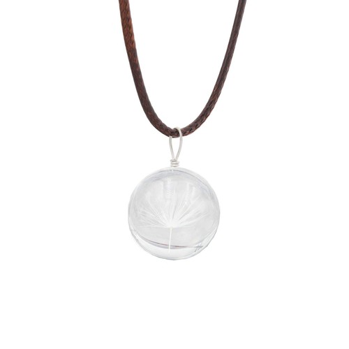 Dandelion necklace real - dandelion,